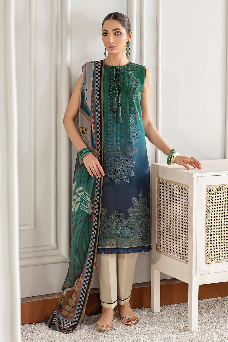 Baroque | Lawn Collection 24 | FL21-D1 -  Baroque Luxury - Original Designer Dress - House of Maryam