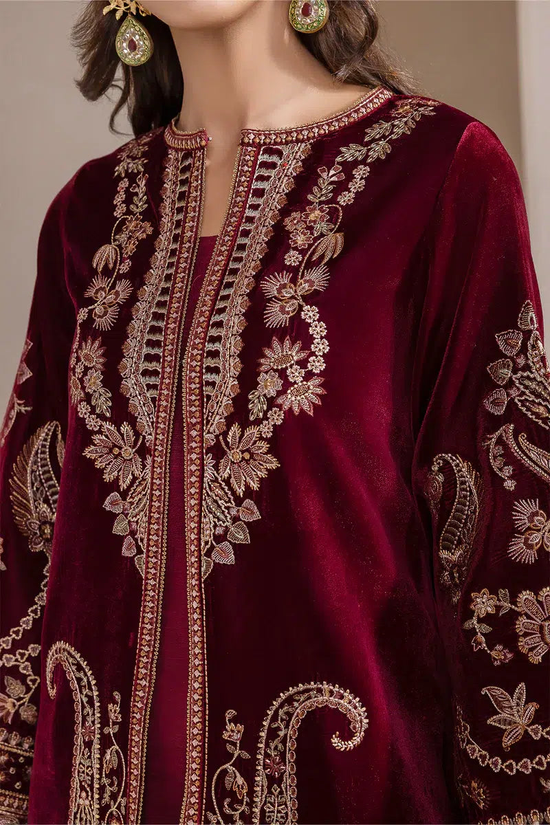 Baroque | Jahanara Luxury Velvet 23 | UF-421 -  Baroque Formal - Original Designer Dress - House of Maryam