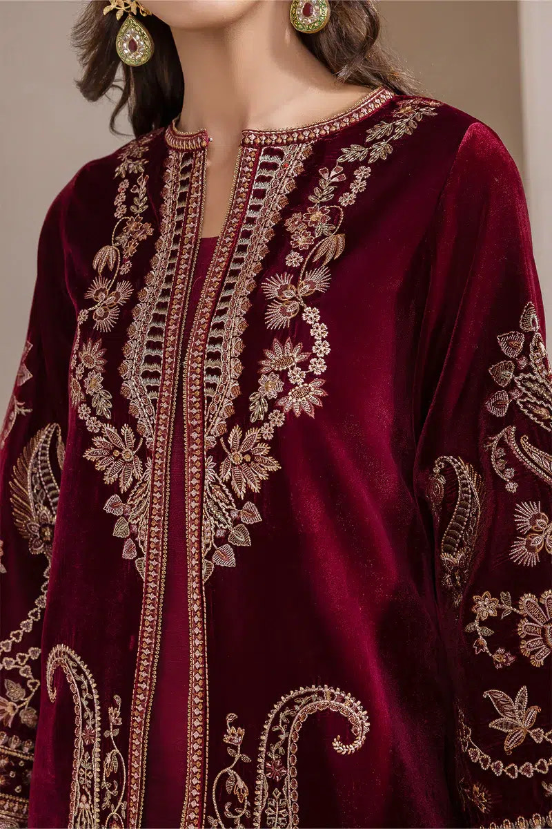 Baroque | Jahanara Luxury Velvet 23 | UF-421 -  Baroque Formal - Original Designer Dress - House of Maryam