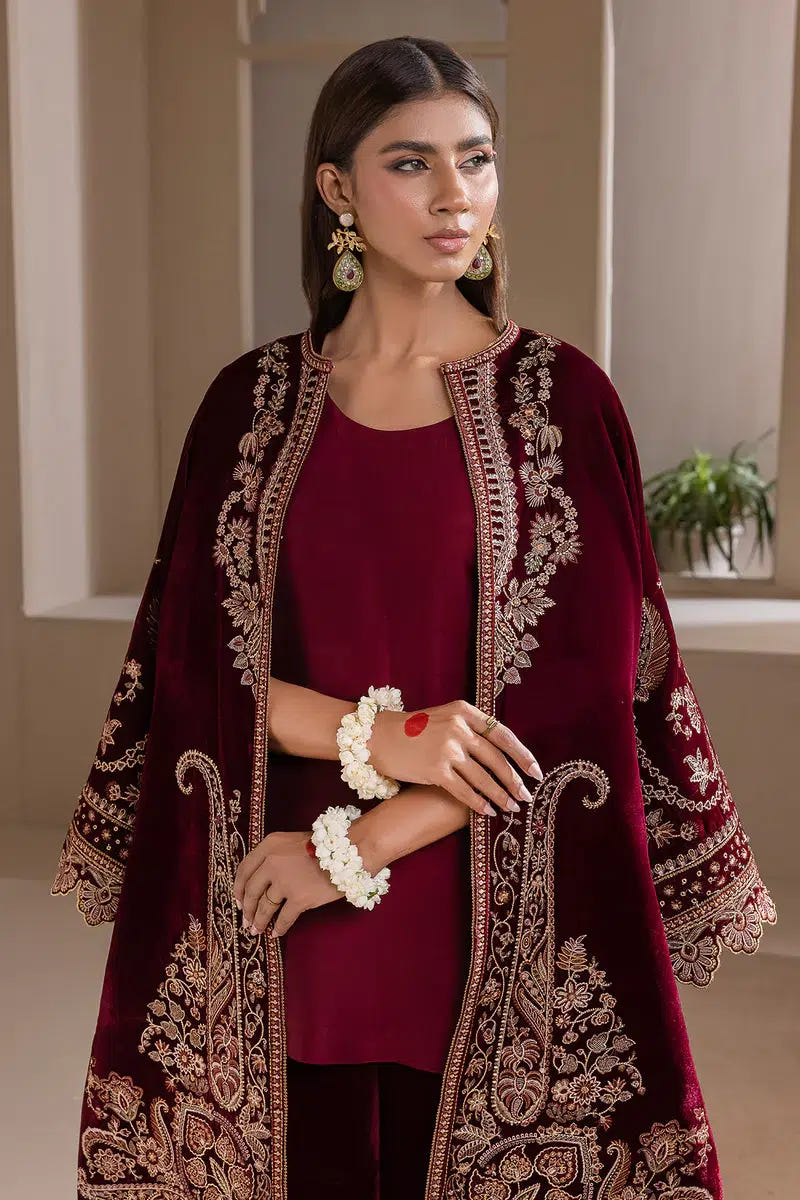 Baroque | Jahanara Luxury Velvet 23 | UF-421 -  Baroque Formal - Original Designer Dress - House of Maryam