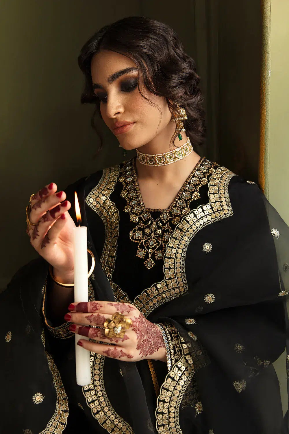 Baroque | Jahanara Luxury Velvet 23 | UF-462 -  Baroque Formal - Original Designer Dress - House of Maryam