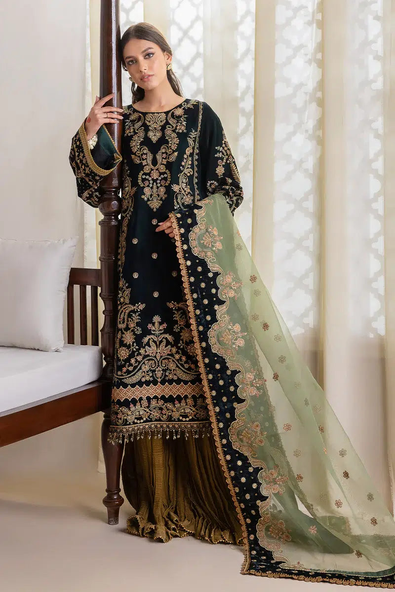 Baroque | Jahanara Luxury Velvet 23 | UF-423 -  Baroque Formal - Original Designer Dress - House of Maryam