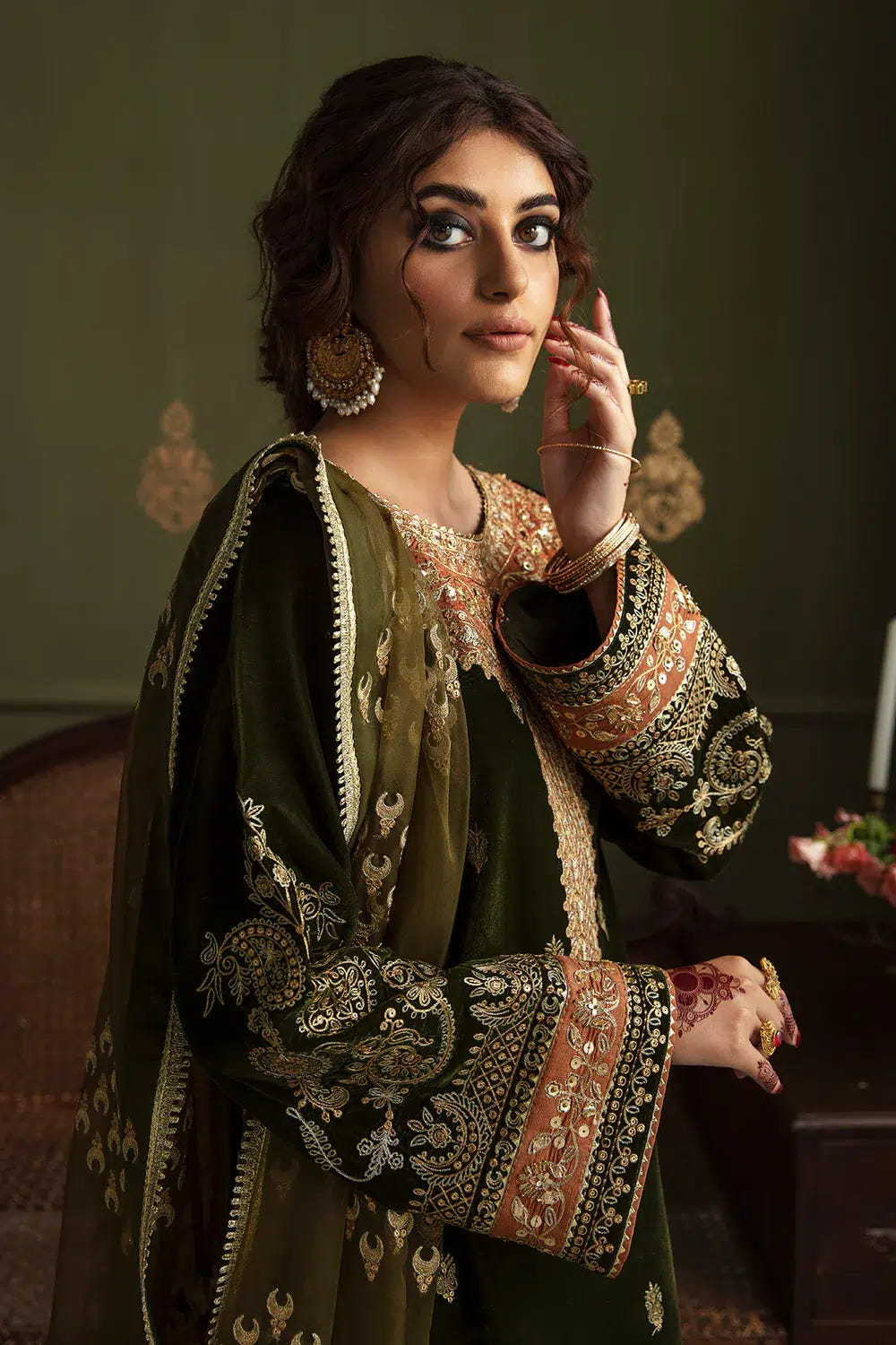 Baroque | Jahanara Luxury Velvet 23 | UF-461 -  Baroque Formal - Original Designer Dress - House of Maryam