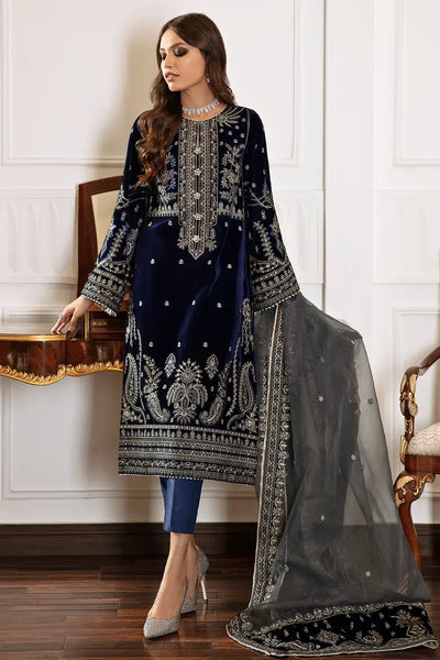 Baroque | Jahanara Luxury Velvet 23 | UF-41 -  Baroque Formal - Original Designer Dress - House of Maryam