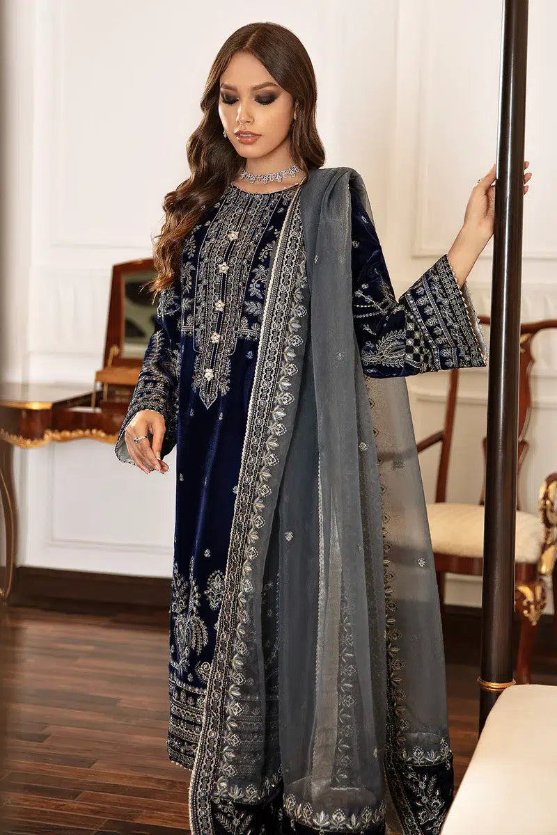 Baroque | Jahanara Luxury Velvet 23 | UF-41 -  Baroque Formal - Original Designer Dress - House of Maryam
