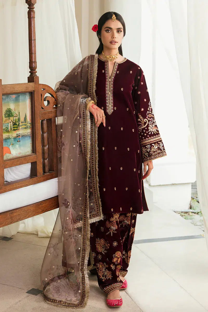 Baroque | Jahanara Luxury Velvet 23 | UF-250 by Designer Baroque - House of Maryam - Pakistani Designer Ethnic Wear in {{ shop.shopifyCountryName }}