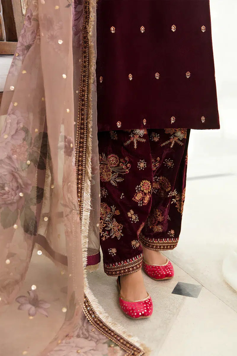 Baroque | Jahanara Luxury Velvet 23 | UF-250 -  Baroque Formal - Original Designer Dress - House of Maryam