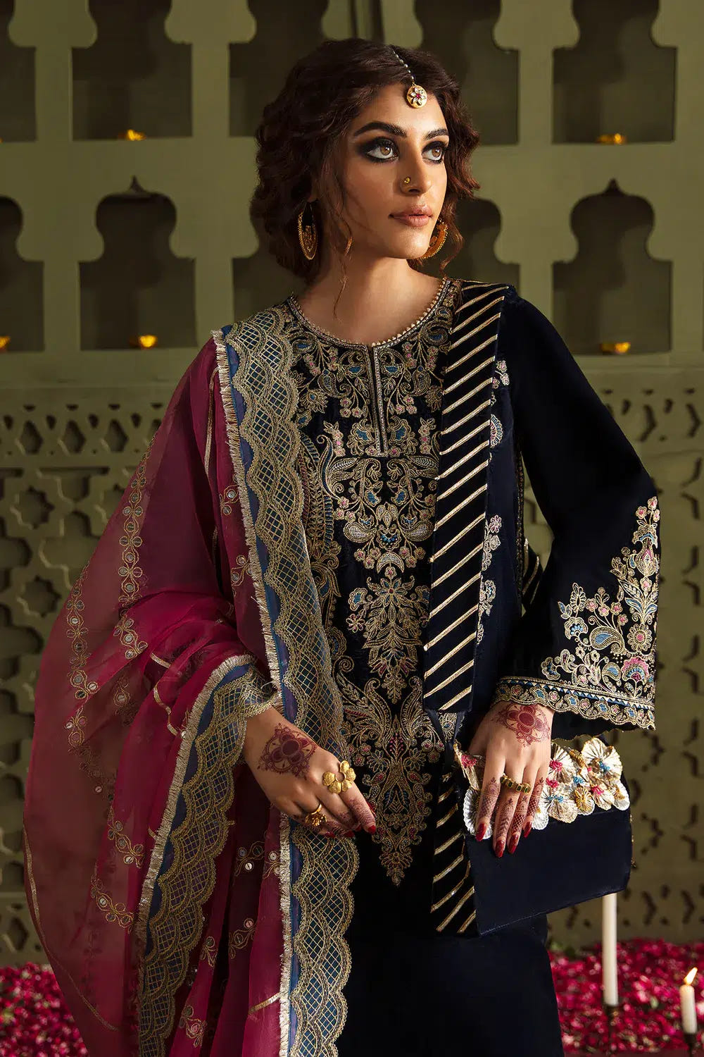 Baroque | Jahanara Luxury Velvet 23 | UF-463 -  Baroque Formal - Original Designer Dress - House of Maryam