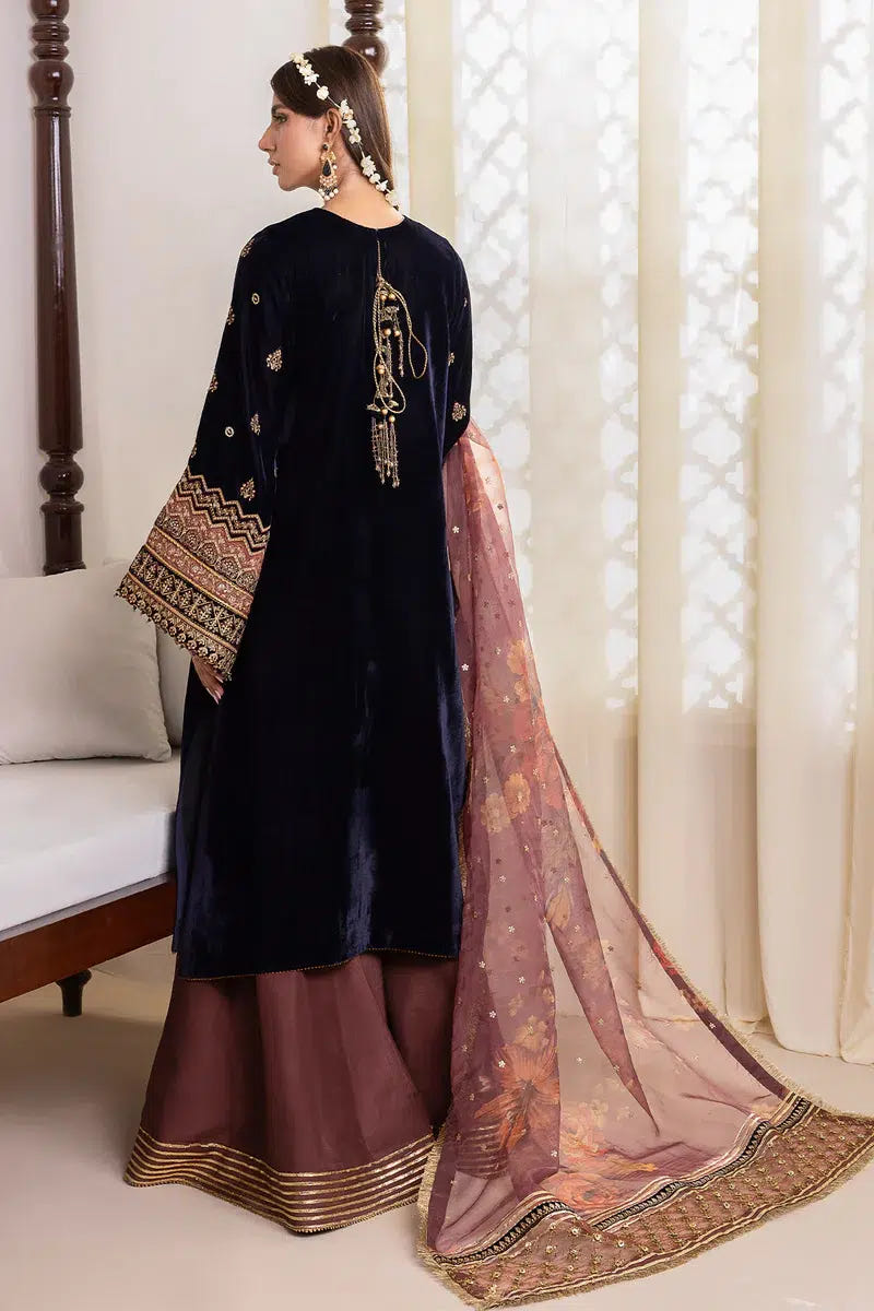 Baroque | Jahanara Luxury Velvet 23 | UF-424 -  Baroque Formal - Original Designer Dress - House of Maryam