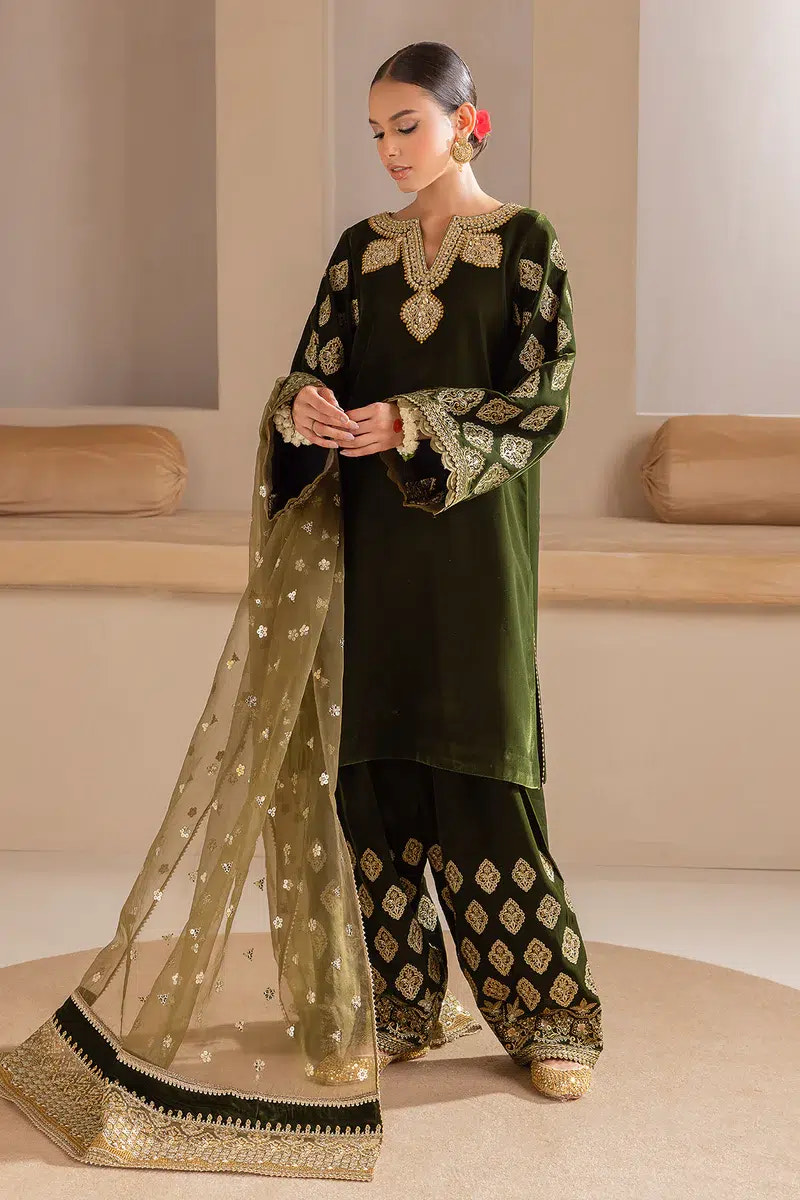 Baroque | Jahanara Luxury Velvet 23 | UF-425 -  Baroque Formal - Original Designer Dress - House of Maryam