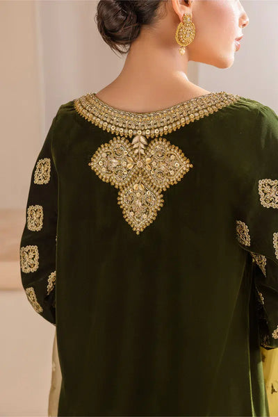 Baroque | Jahanara Luxury Velvet 23 | UF-425 -  Baroque Formal - Original Designer Dress - House of Maryam