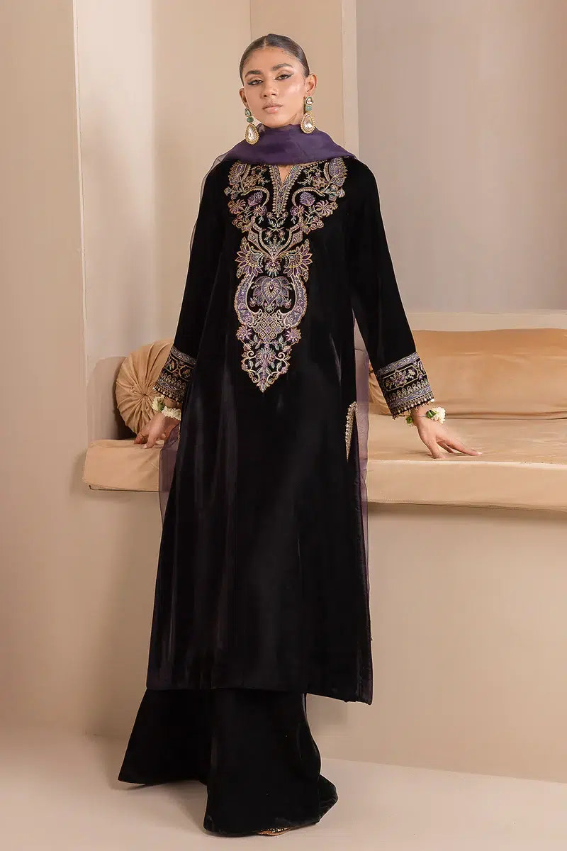 Baroque | Jahanara Luxury Velvet 23 | UF-426 -  Baroque Formal - Original Designer Dress - House of Maryam