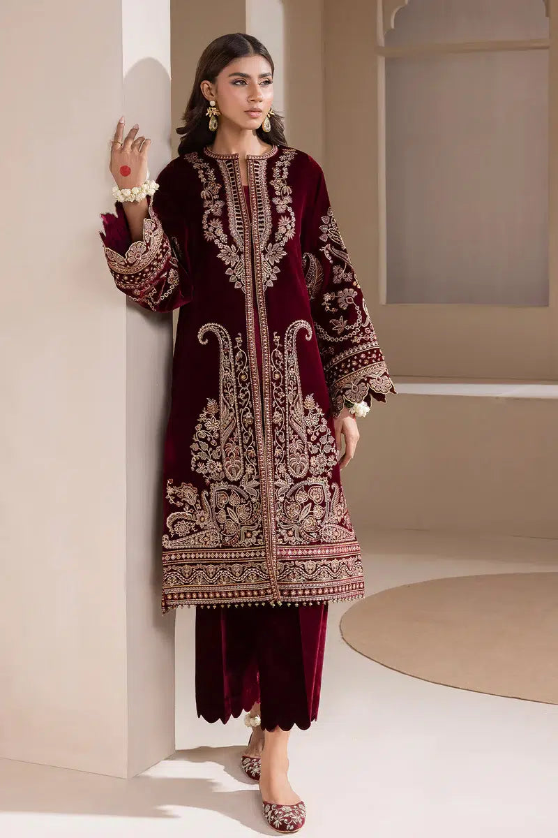 Baroque | Jahanara Luxury Velvet 23 | UF-421 -  Baroque Formal - Original Designer Dress - House of Maryam
