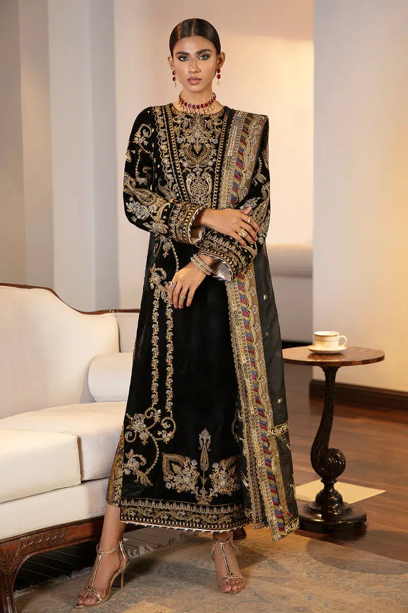 Baroque | Jahanara Luxury Velvet 23 | UF-42 -  Baroque Formal - Original Designer Dress - House of Maryam