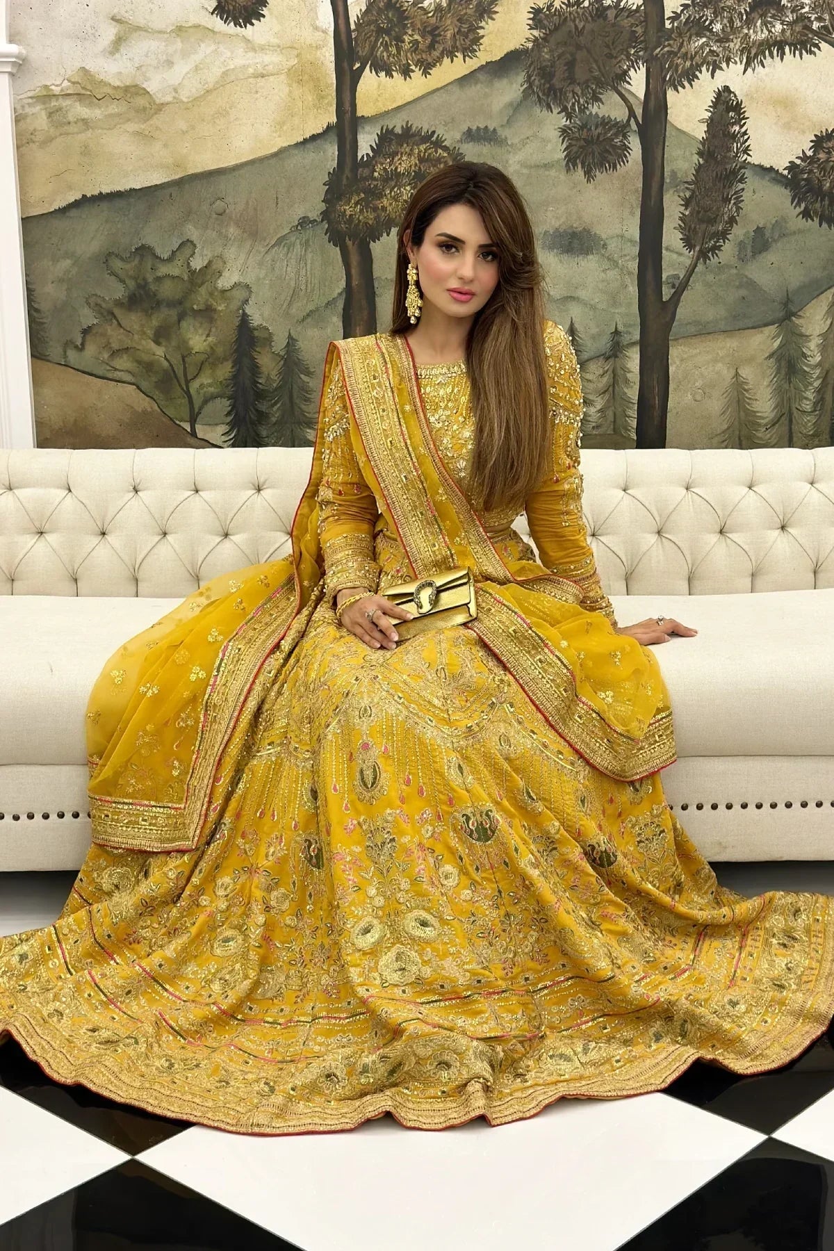 Erum Khan | Jahan Wedding 23 | Basanti by Designer Erum Khan - House of Maryam - Pakistani Designer Ethnic Wear in {{ shop.shopifyCountryName }}