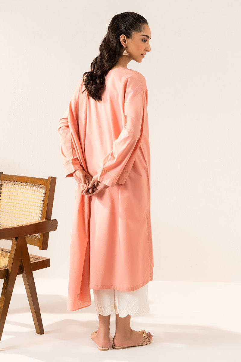 Cross Stitch | Basic Pret | Coral Sand-2PC (Shirt & Dupatta)-6