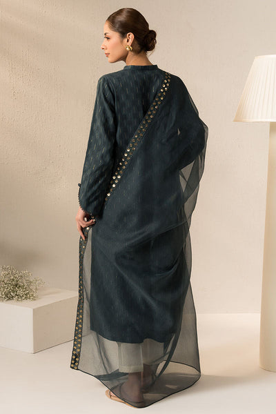 Cross Stitch | Basic Pret | Smoke Green-2PC (Shirt & Dupatta)