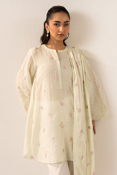 Cross Stitch | Basic Pret | Pstachio Pearl-2PC (Shirt & Dupatta)
