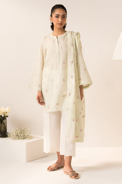 Cross Stitch | Basic Pret | Pstachio Pearl-2PC (Shirt & Dupatta)