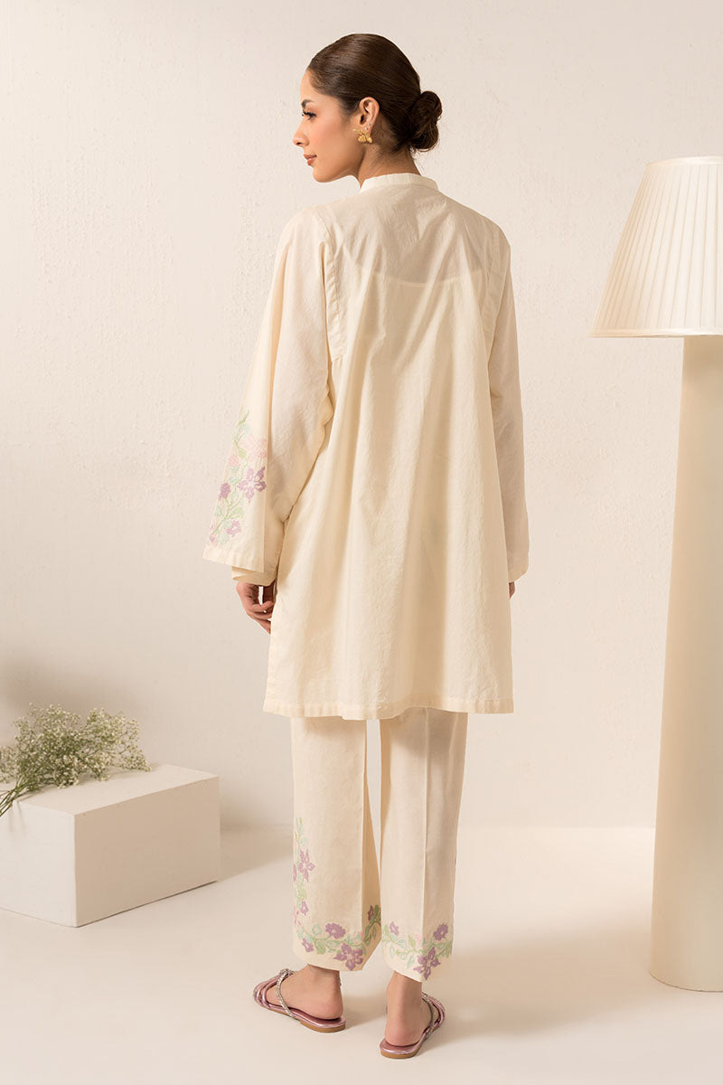 Cross Stitch | Basic Pret | Pearled Ivoryy-2PC (Shirt & Trouser), image 6