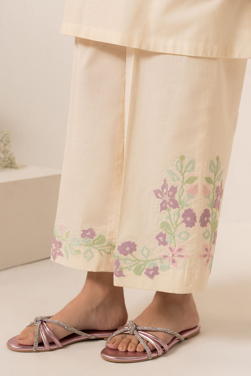 Cross Stitch | Basic Pret | Pearled Ivoryy-2PC (Shirt & Trouser), image 3