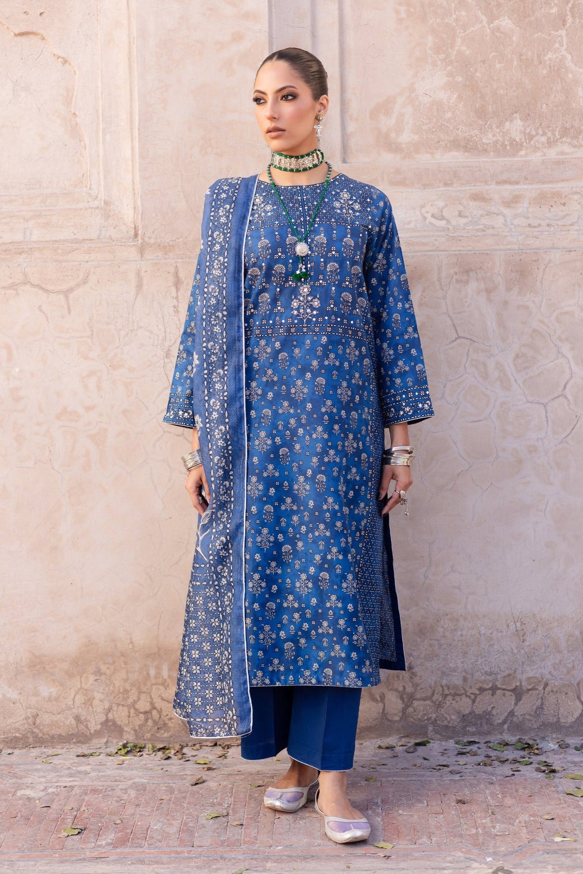 Batik | Chargbagh | Arsh-Brand:Batik-Type:Ladies Clothes-Blue-Lawn-House of Maryam- Buy in UK, USA
