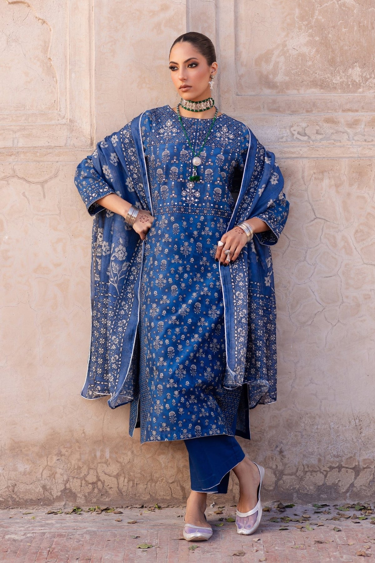 Batik | Chargbagh | Arsh-Brand:Batik-Type:Ladies Clothes-Blue-Lawn-House of Maryam- Buy in UK, USA