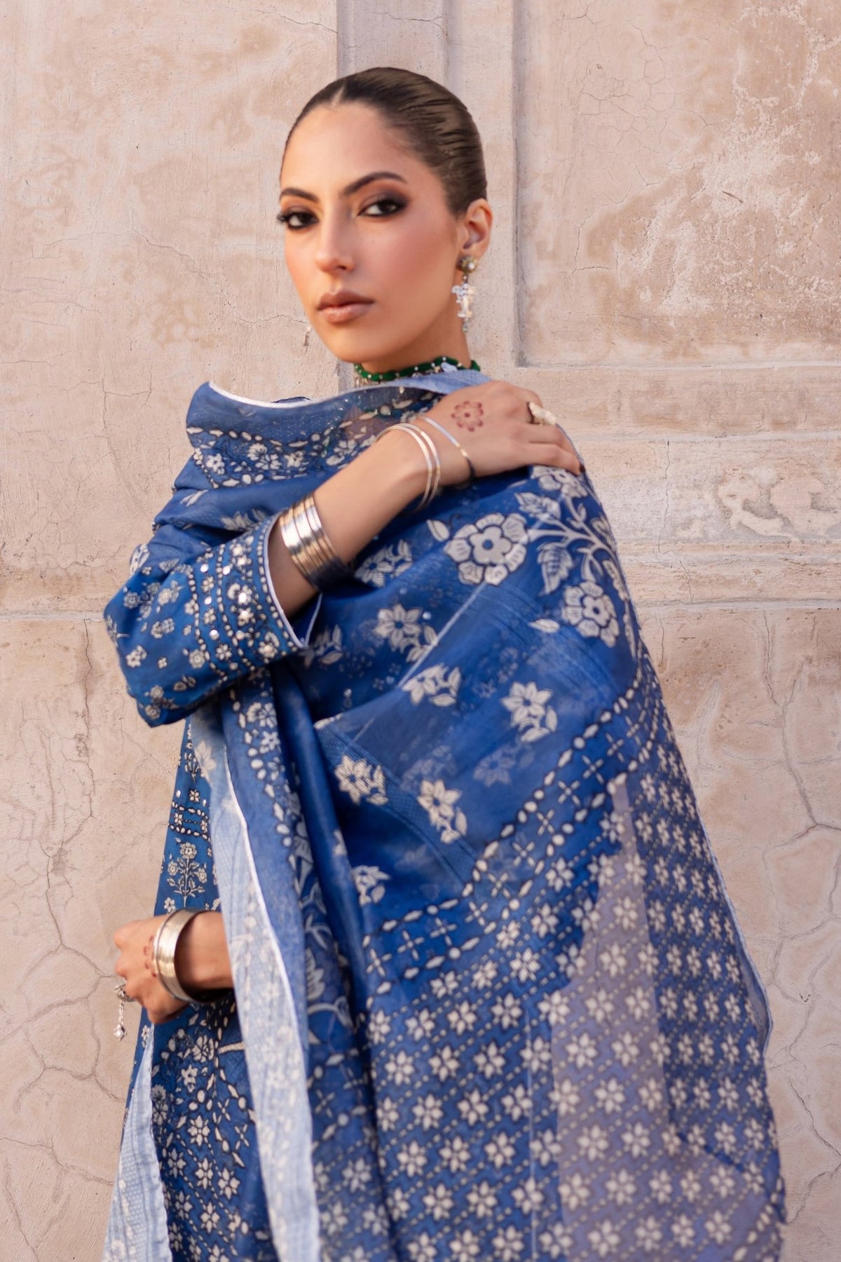 Batik | Chargbagh | Arsh-Brand:Batik-Type:Ladies Clothes-Blue-Lawn-House of Maryam- Buy in UK, USA