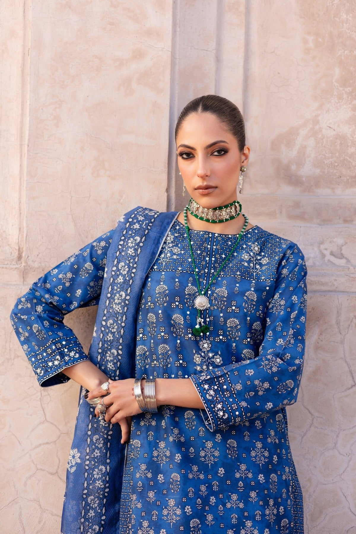 Batik | Chargbagh | Arsh-Brand:Batik-Type:Ladies Clothes-Blue-Lawn-House of Maryam- Buy in UK, USA