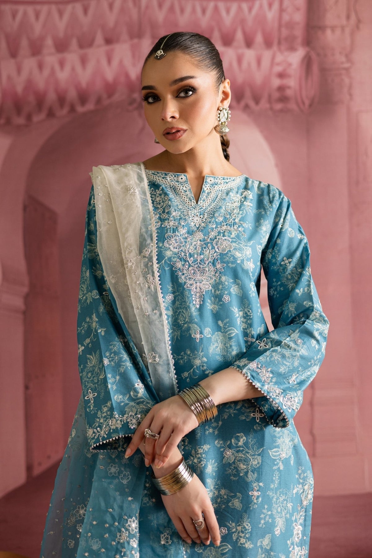Batik | Chargbagh | Aster-Brand:Batik-Type:Ladies Clothes-Blue-Pima Lawn-House of Maryam- Buy in UK, USA
