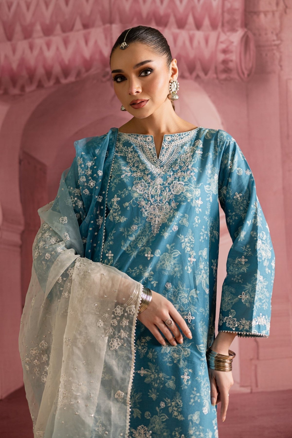 Batik | Chargbagh | Aster-Brand:Batik-Type:Ladies Clothes-Blue-Pima Lawn-House of Maryam- Buy in UK, USA