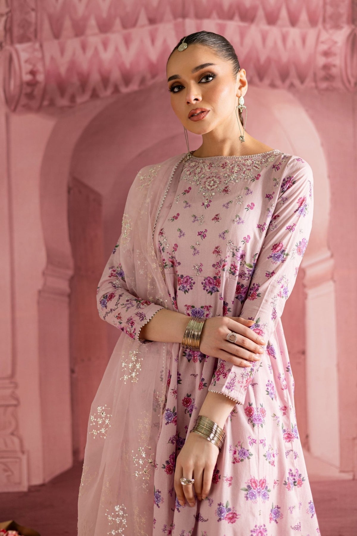 Batik | Chargbagh | Flora-Brand:Batik-Type:Ladies Clothes-Pink-Pima Lawn-House of Maryam- Buy in UK, USA