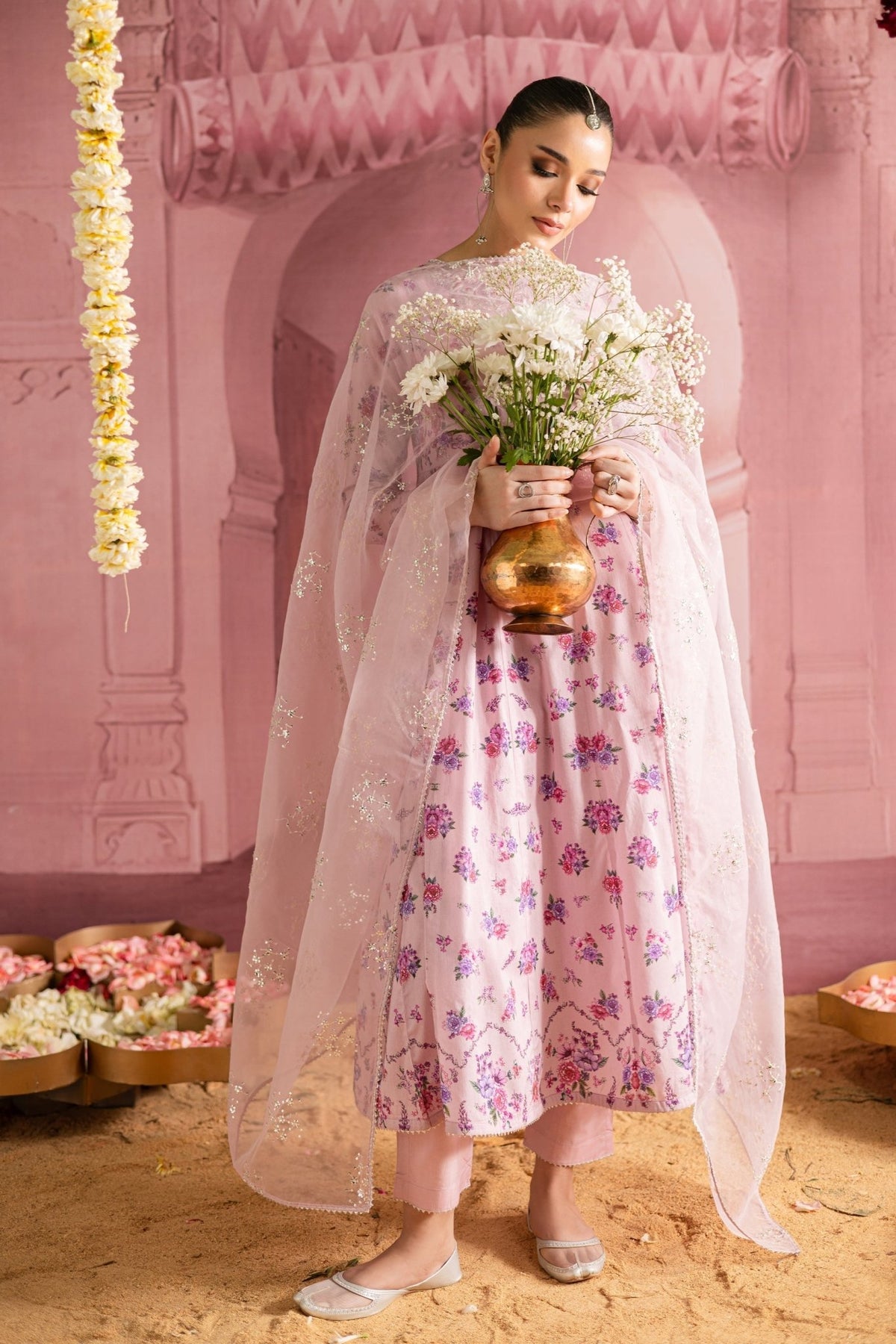 Batik | Chargbagh | Flora-Brand:Batik-Type:Ladies Clothes-Pink-Pima Lawn-House of Maryam- Buy in UK, USA