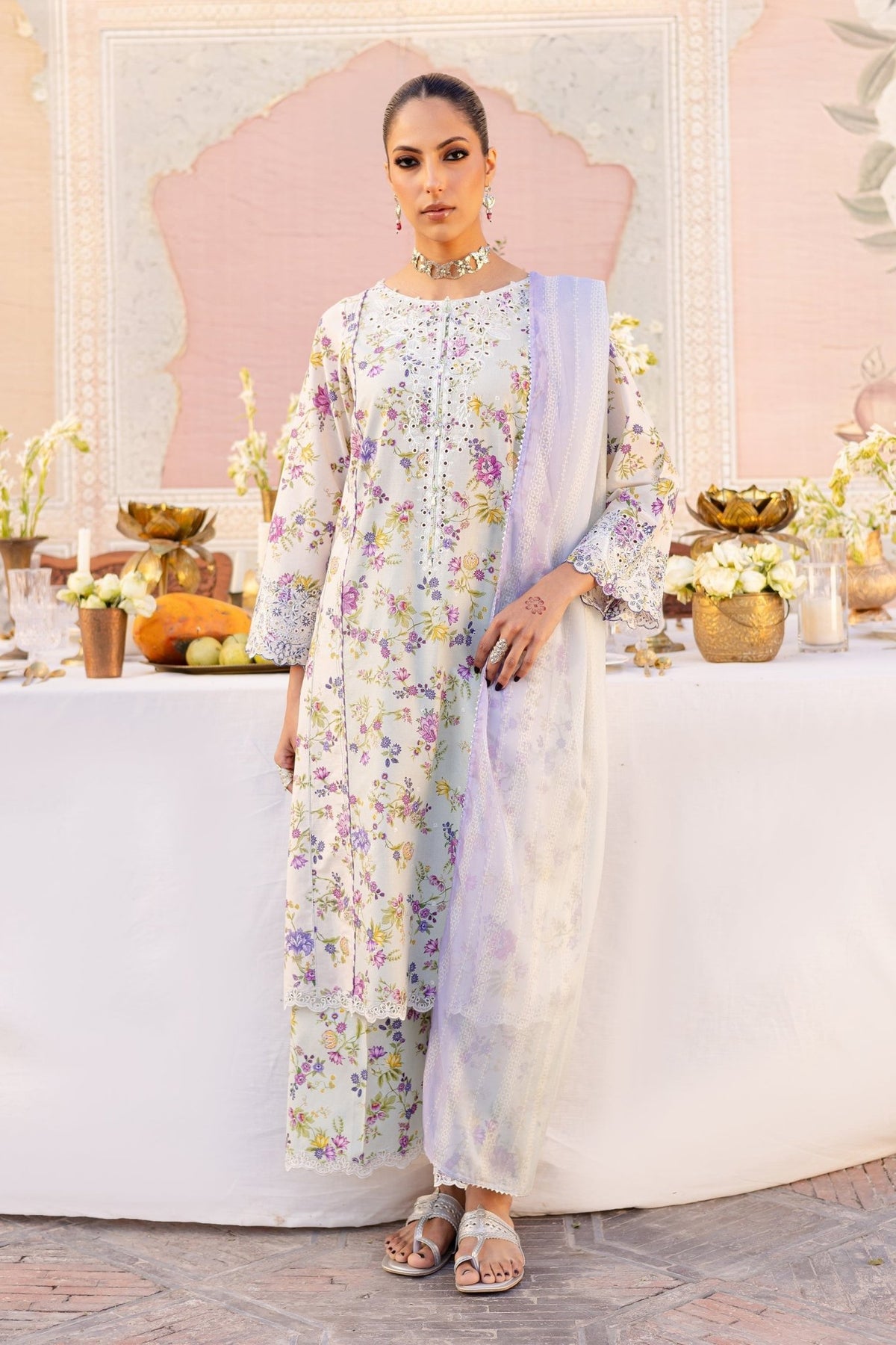Batik | Chargbagh | Haze-Brand:Batik-Type:Ladies Clothes-Off White-Lawn-House of Maryam- Buy in UK, USA