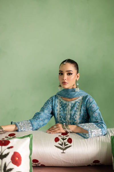 Batik | Chargbagh | Pluto-Brand:Batik-Type:Ladies Clothes-Blue-Lawn-House of Maryam- Buy in UK, USA