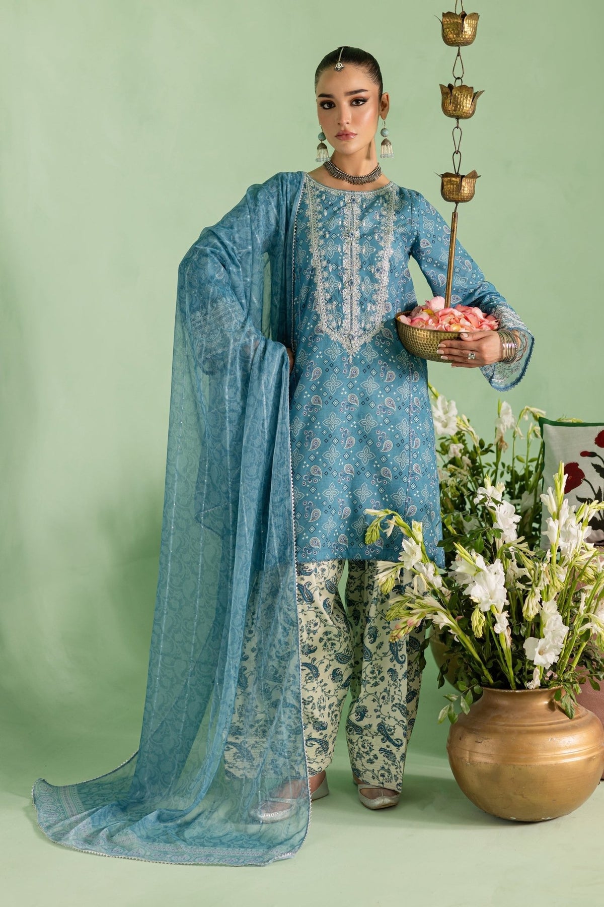 Batik | Chargbagh | Pluto-Brand:Batik-Type:Ladies Clothes-Blue-Lawn-House of Maryam- Buy in UK, USA