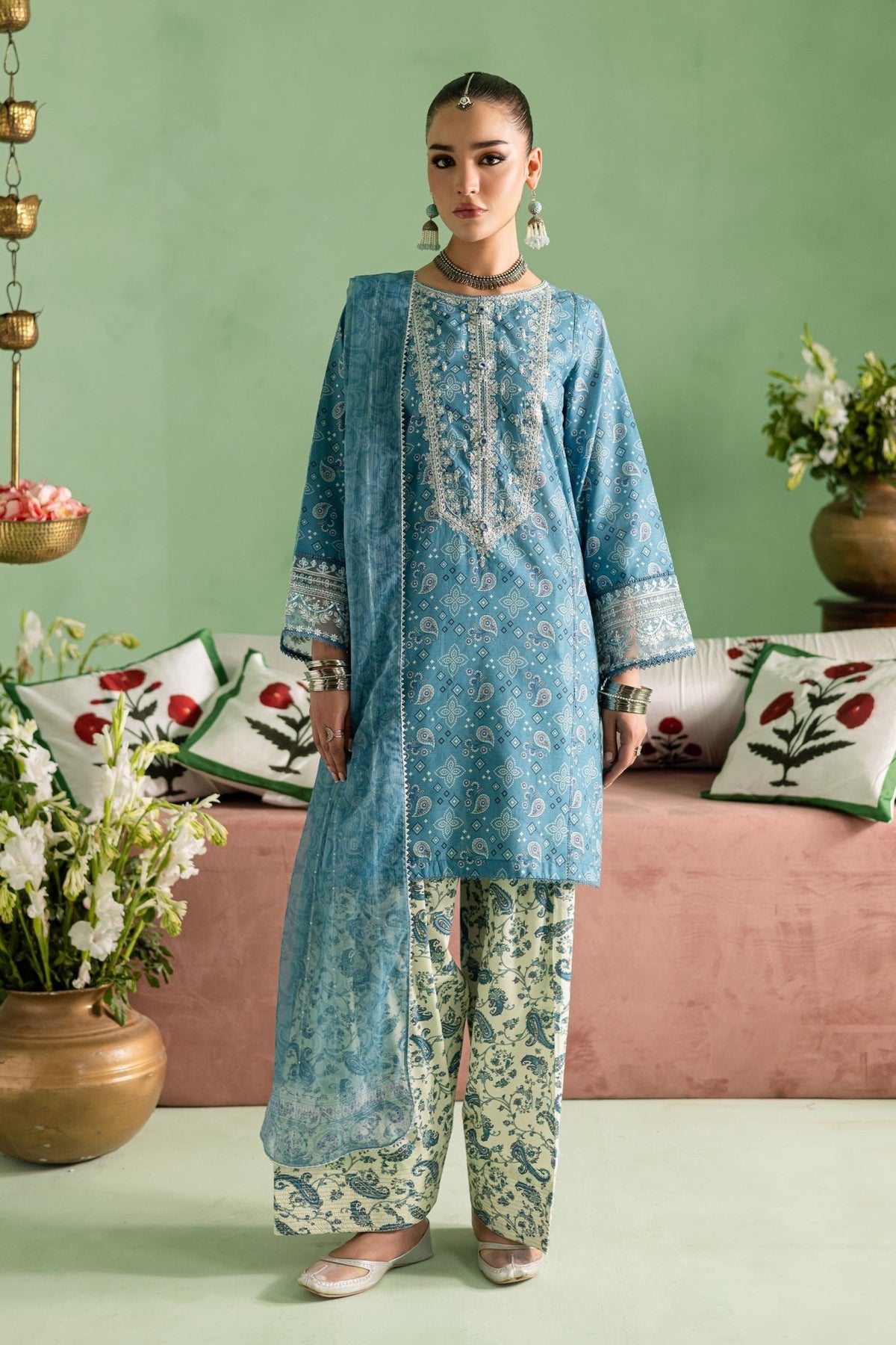 Batik | Chargbagh | Pluto-Brand:Batik-Type:Ladies Clothes-Blue-Lawn-House of Maryam- Buy in UK, USA