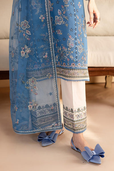Batik | Cyra Luxury Solids | Farnando-Brand:Batik-Type:Ladies Clothes-Peacock Blue-Lawn-House of Maryam- Buy in UK, USA