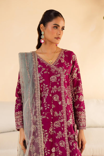 Batik | Cyra Luxury Solids | Fig-Brand:Batik-Type:Ladies Clothes-Magenta-Lawn-House of Maryam- Buy in UK, USA