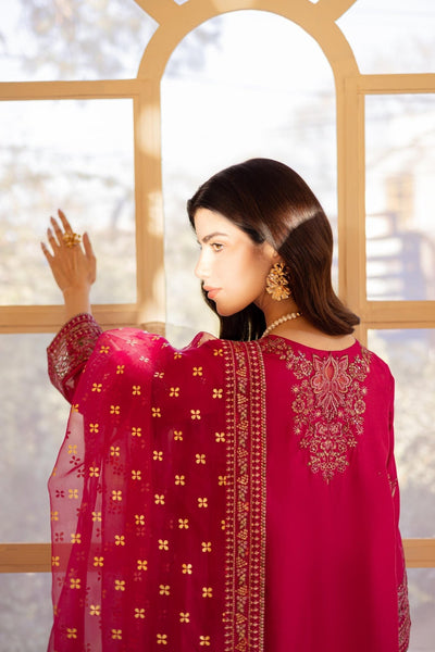 Batik | Cyra Luxury Solids | Janice-Brand:Batik-Type:Ladies Clothes-Red-Lawn-House of Maryam- Buy in UK, USA
