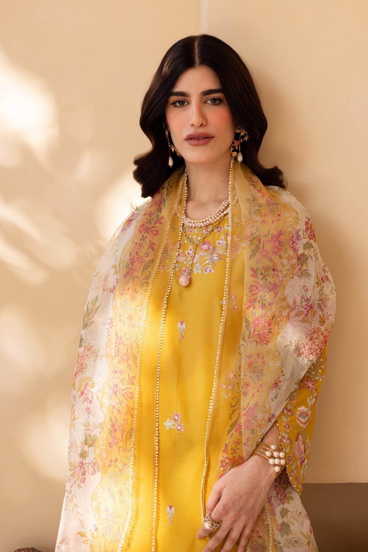 Batik | Cyra Luxury Solids | Madeira-Brand:Batik-Type:Ladies Clothes-Mustard Yellow-Lawn-House of Maryam- Buy in UK, USA