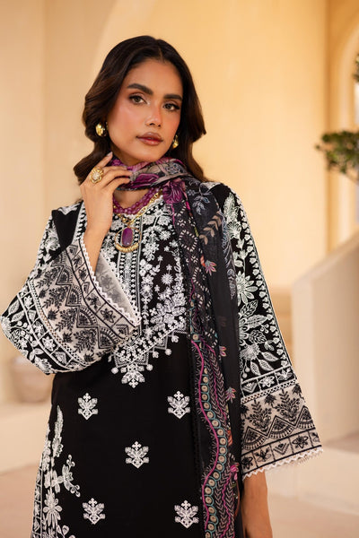 Batik | Cyra Luxury Solids | Mino-Brand:Marjjan-Type:Ladies Clothes-Black-Lawn-House of Maryam- Buy in UK, USA