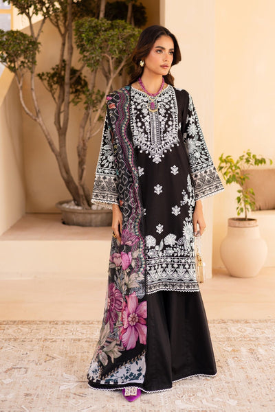 Batik | Cyra Luxury Solids | Mino-Brand:Marjjan-Type:Ladies Clothes-Black-Lawn-House of Maryam- Buy in UK, USA