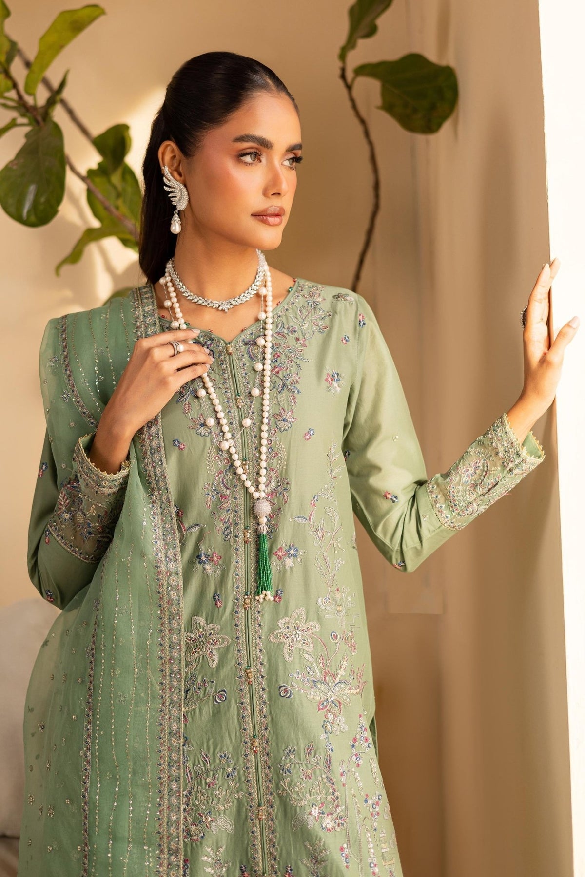 Batik | Cyra Luxury Solids | Seyan-Brand:Batik-Type:Ladies Clothes-Mint Green-Lawn-House of Maryam- Buy in UK, USA