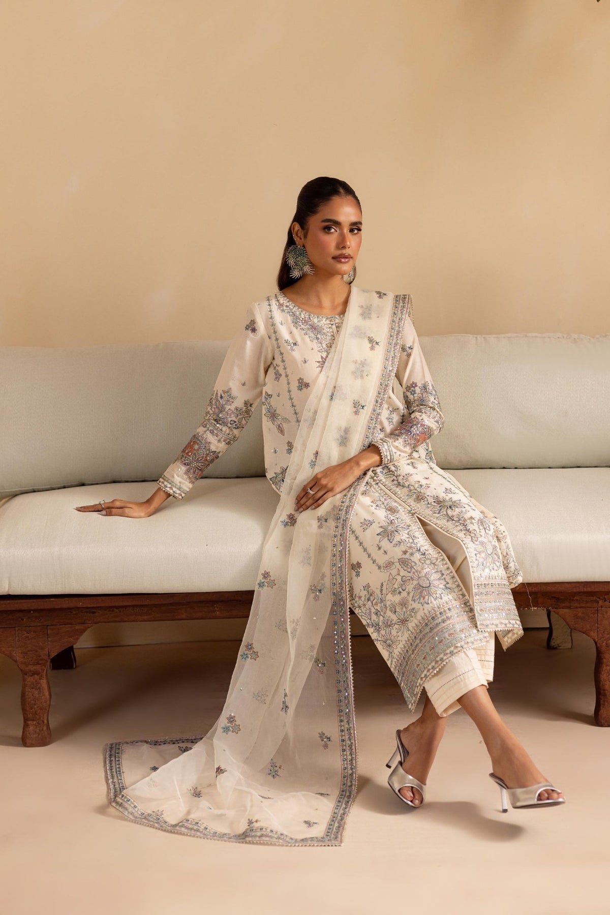 Batik | Cyra Luxury Solids |Stevie-Brand:Batik-Type:Ladies Clothes-Ivory-Lawn-House of Maryam- Buy in UK, USA