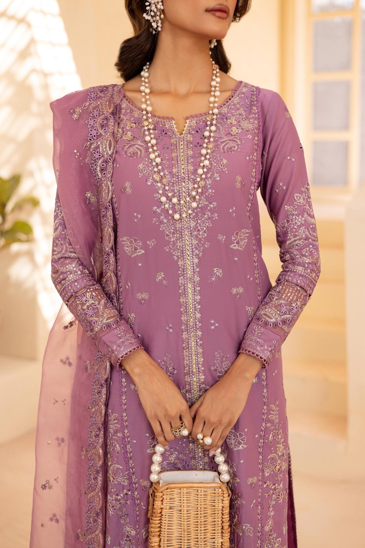 Batik | Cyra Luxury Solids | Tofu-Brand:Batik-Type:Ladies Clothes-Lilac-Lawn-House of Maryam- Buy in UK, USA