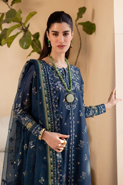 Batik | Cyra Luxury Solids | Twisto-Brand:Batik-Type:Ladies Clothes-Navy-Lawn-House of Maryam- Buy in UK, USA