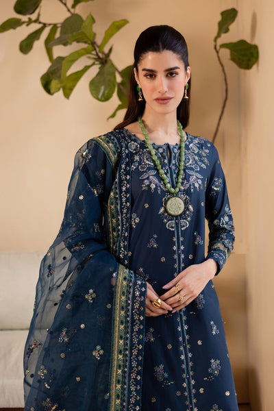 Batik | Cyra Luxury Solids | Twisto-Brand:Batik-Type:Ladies Clothes-Navy-Lawn-House of Maryam- Buy in UK, USA