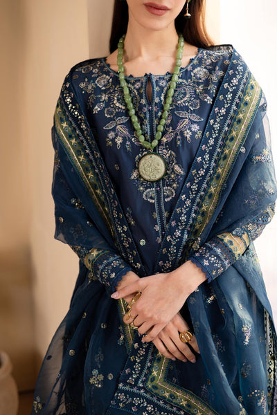Batik | Cyra Luxury Solids | Twisto-Brand:Batik-Type:Ladies Clothes-Navy-Lawn-House of Maryam- Buy in UK, USA