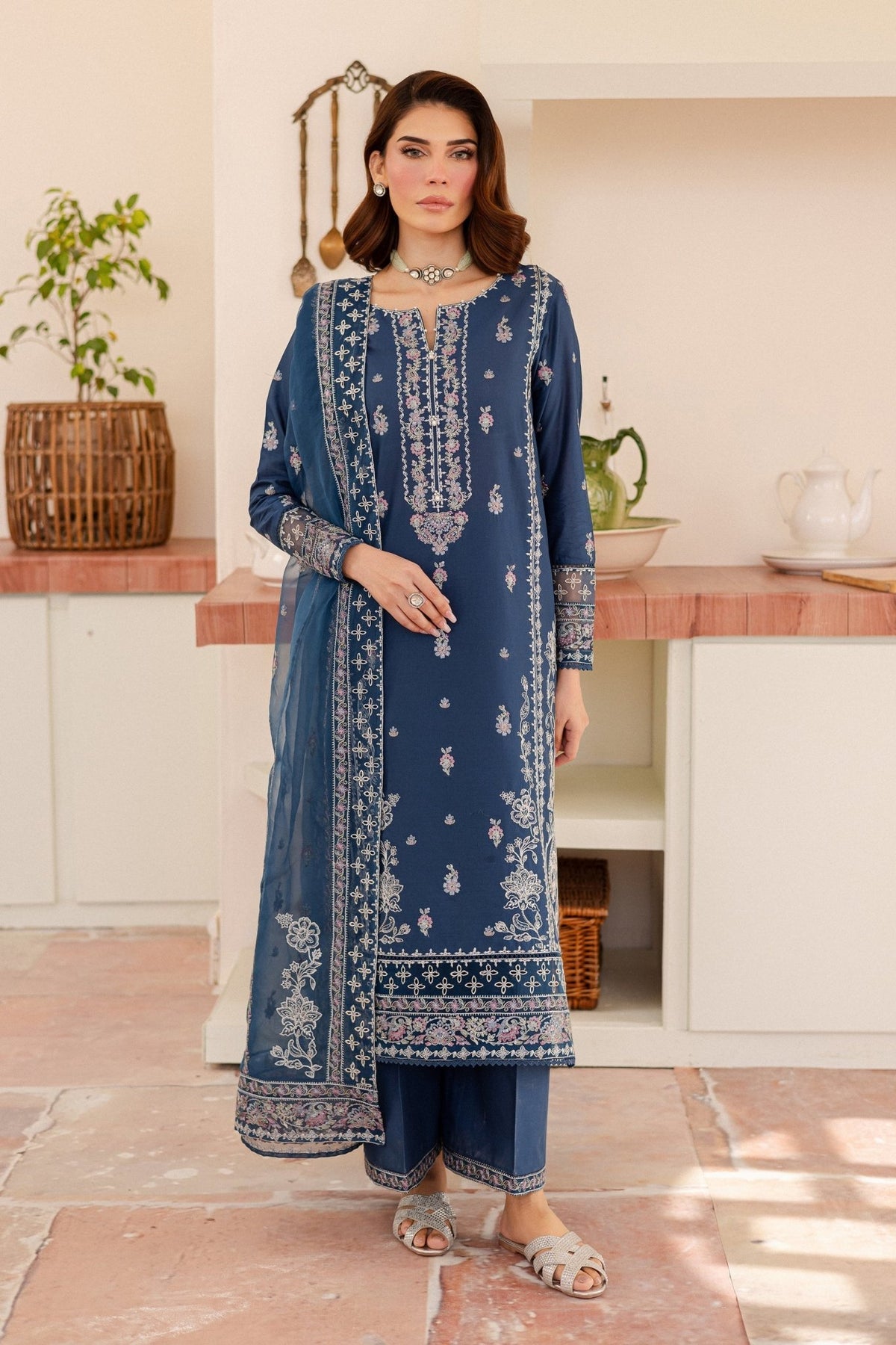 Batik | Kai Formals | Alana-Brand:Batik-Type:Ladies Clothes-Navy-Lawn-House of Maryam- Buy in UK, USA